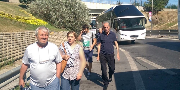 Otogarda dönüş çilesi