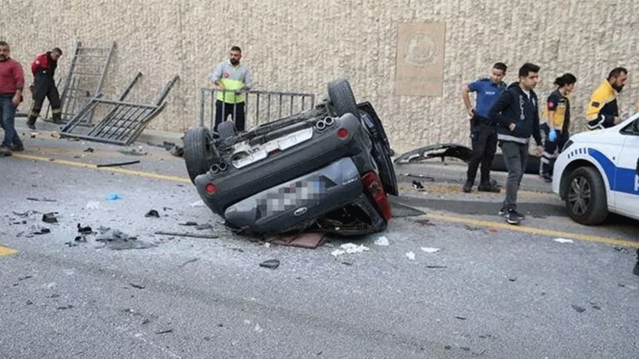 Otomobil 10 metreden aşağı düştü: 1 kişi öldü 2 kişi yaralandı!