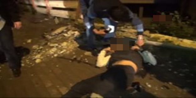 Otomobil 20 metreden Adliye binasının bahçesine uçtu: 1 Ölü, 1 Yaralı