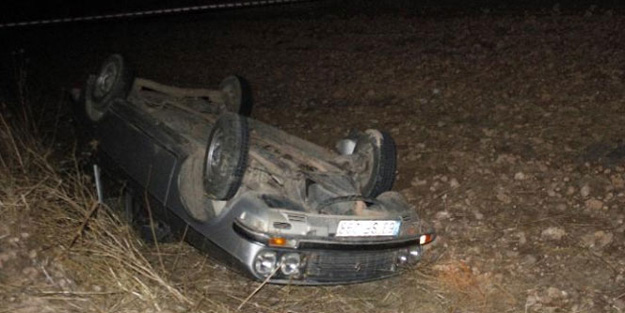 Otomobil hurda yığınına döndü