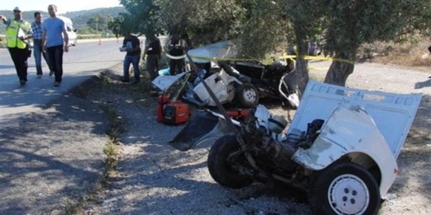 Otomobil ikiye bölündü: 2 ölü