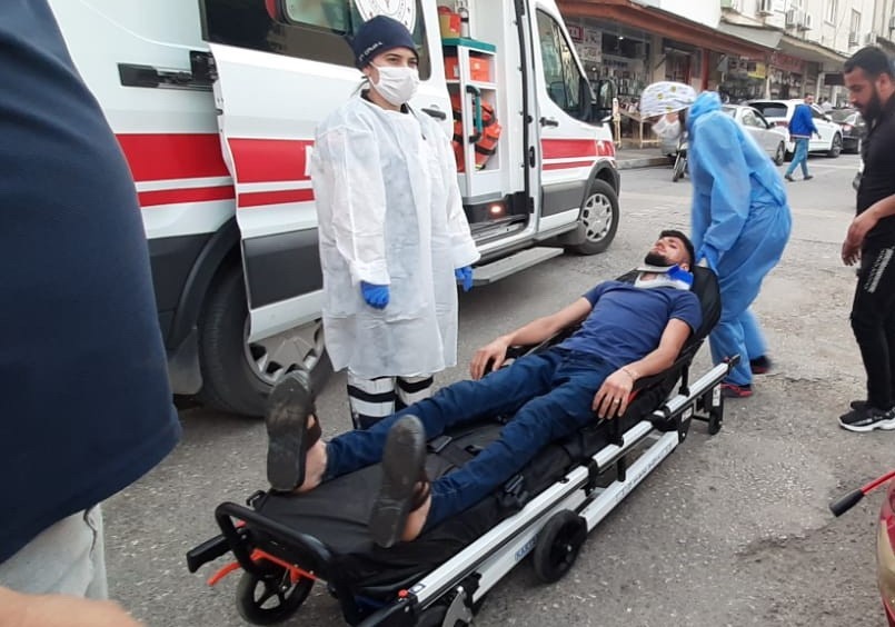 Otomobil ile elektrikli bisiklet çarpıştı: 1 yaralı 