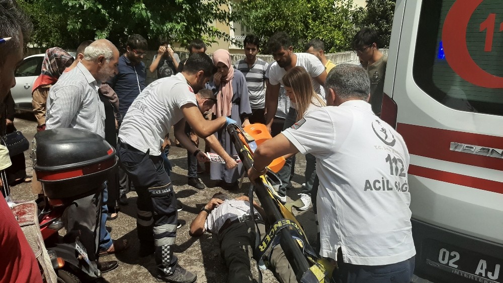 Otomobil ile motosiklet çarpıştı: 1 yaralı 