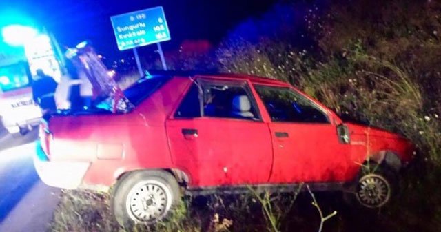 Otomobil şarampole uçtu: 3 yaralı