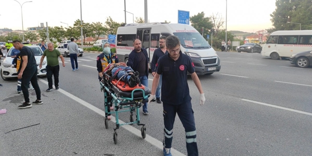 Otomobil sürücüsü, bisikletliye çarpıp olay yerinden kaçtı!