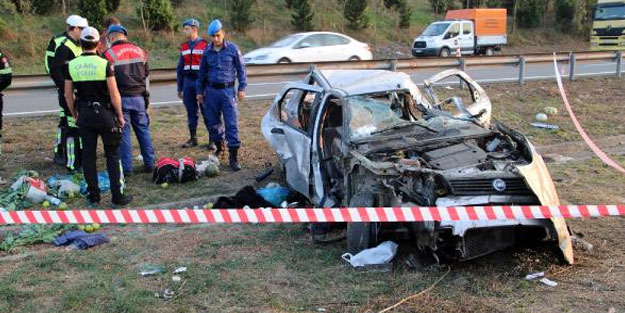Otomobil takla attı: 1'i ağır, 3 yaralı