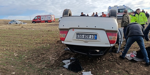 Otomobil takla attı: 2 yaralı