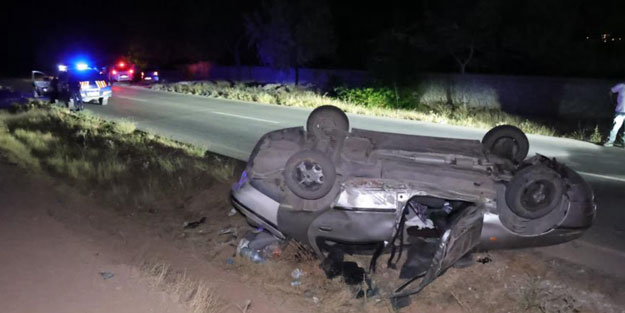 Otomobil takla attı: 6 yaralı