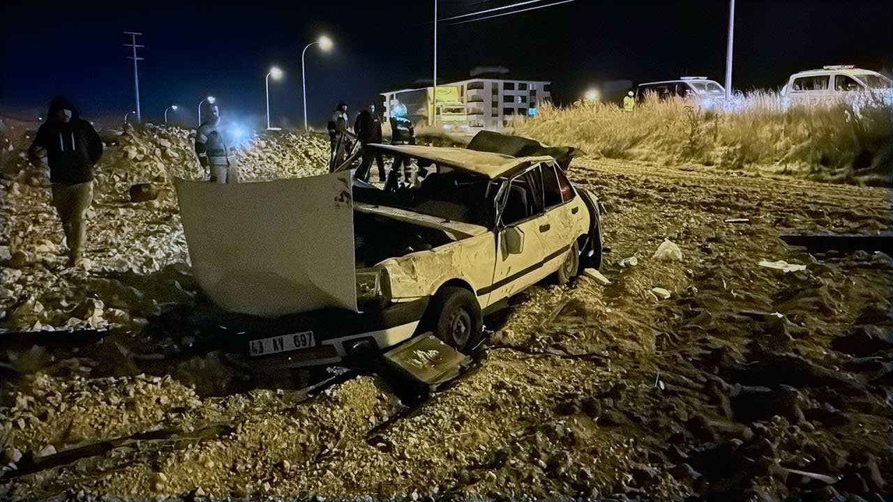 Otomobil tarlaya uçtu: 1 yaralı