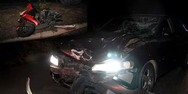 Otomobilin çarptığı elektrikli bisikletteki anne-oğul yaşamını yitirdi