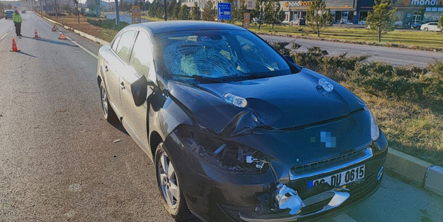 Otomobilin çarptığı yaya ağır yaralandı