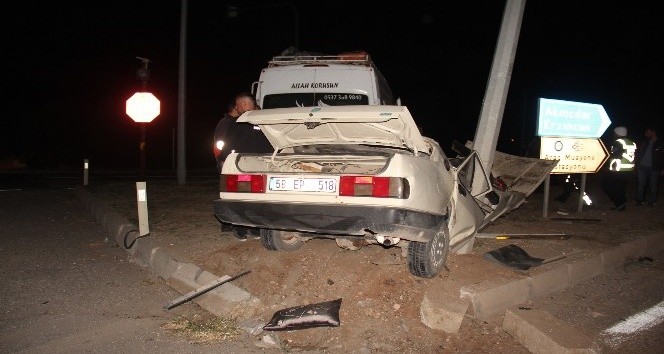 Otomobilin hurdaya döndüğü kazada 1 kişi yaralandı