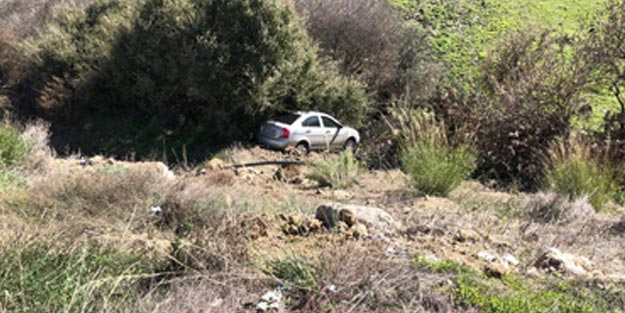 Otomobiliyle 30 metreden uçtu, burnu bile kanamadı