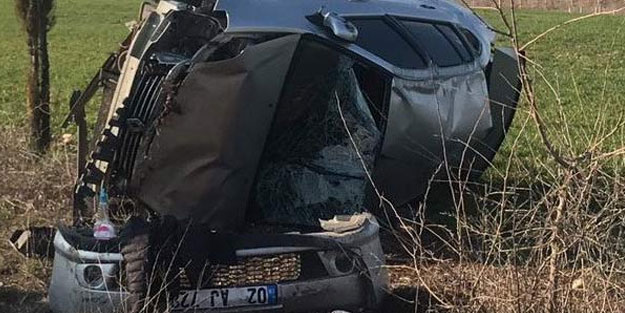 Otomobille takla attı, burnu bile kanamadı