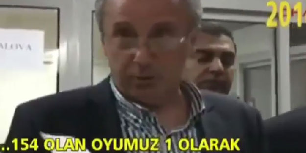 Yeniden sayım istemeyen CHP'de, Muharrem İnce'nin videosu gündeme geldi
