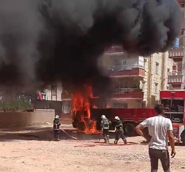 Oysa yeni almıştı! Alev alev yandı