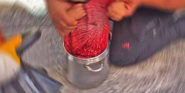 Oyun oynarken düdüklü tencereye sıkıştı!