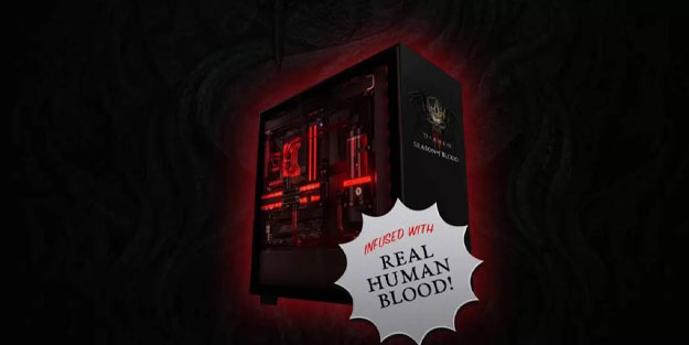 Oyun üreticisi içinde insan kanı olan PC çekilişi yapıyor