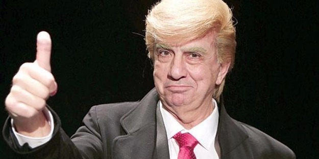 Oyuncu Erhan Yazıcıoğlu'na sahnede Trump şoku