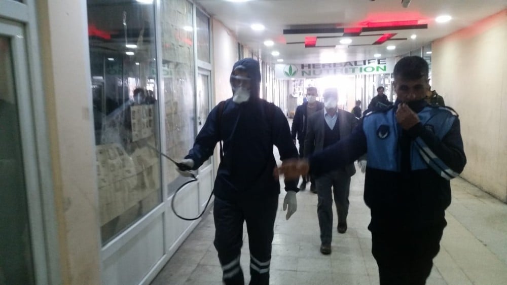 Özalp Belediyesinden dezenfekte çalışması 