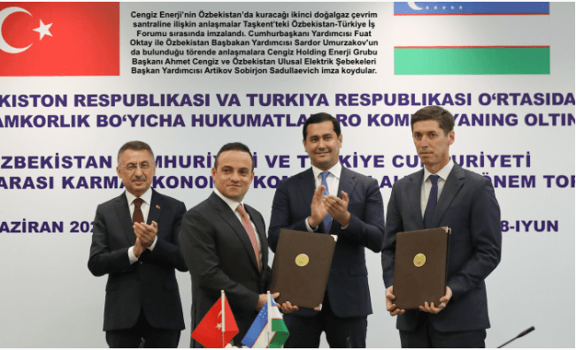 Özbekistan’daki elektrik üretim kapasitesini 460 megavata çıkaracak