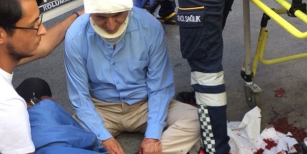 Özcan Yeniçeri'ye araba çarptı!