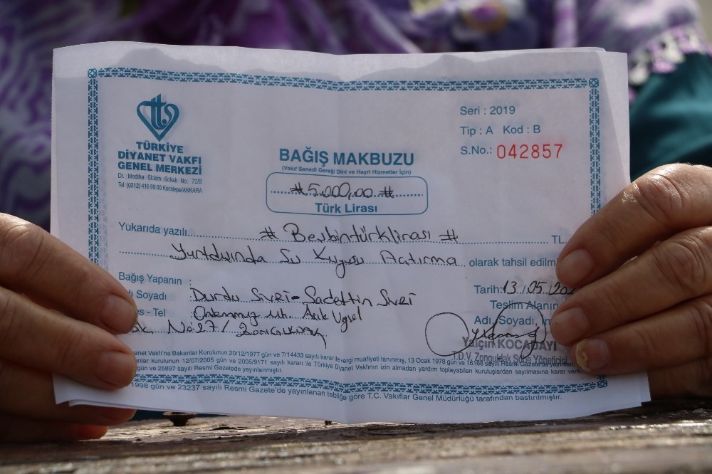 (Özel) 10 yıldır hayalini kurduğu su kuyusu için 3 aylık maaşını bağışladı 