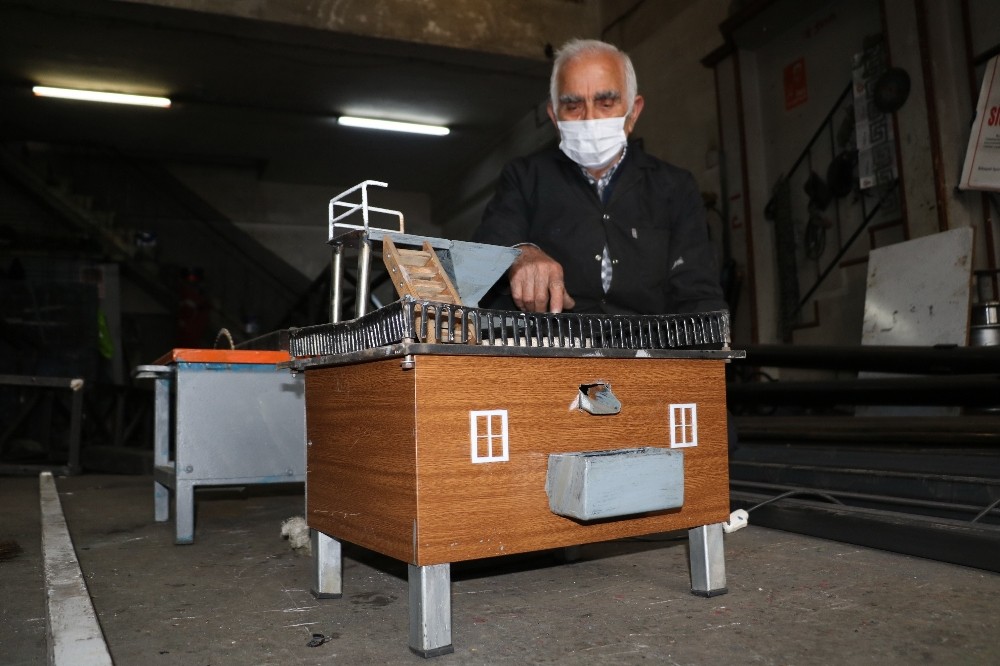 (Özel) 86’lık Nazım Usta, 67 yıldır kendi ürettiği yerli ve milli makineleri kullanıyor 