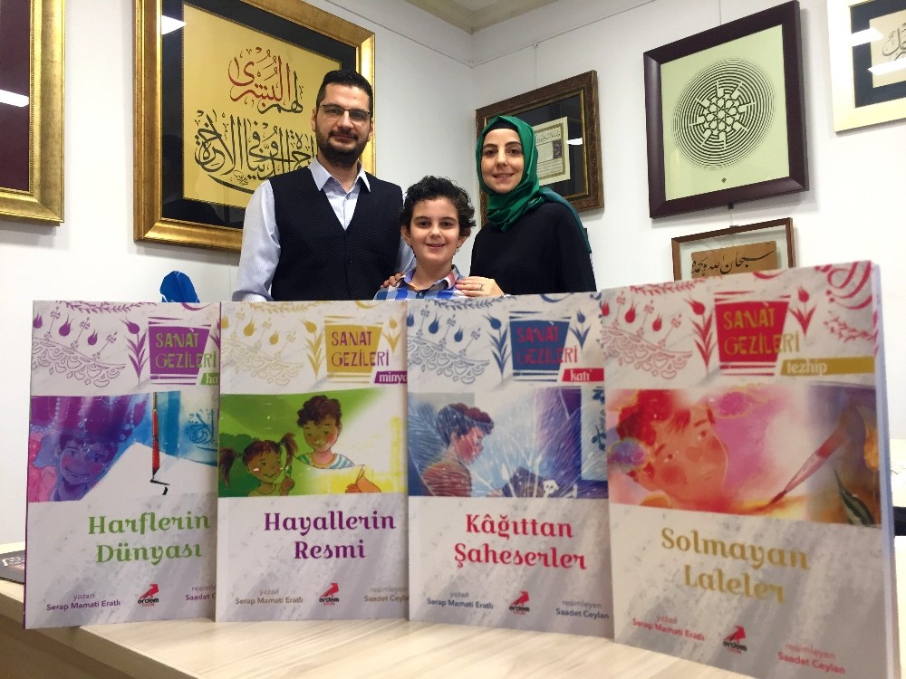 (Özel) Çocuklarına geleneksel sanatı sevdirmek için kitap yazdı 