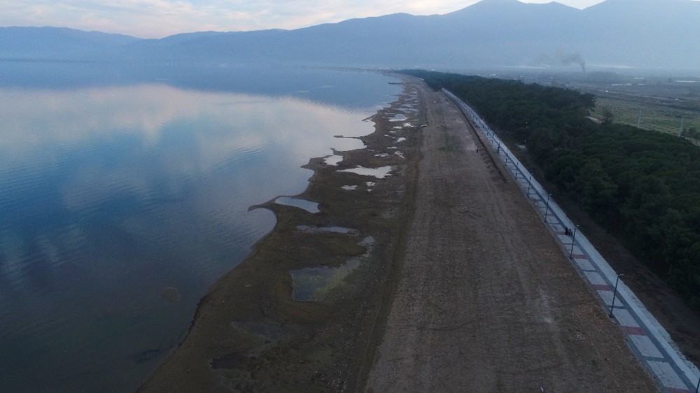 (Özel) Gölbaşı’nın ardından İznik Gölü’nü de kuraklık vurdu 