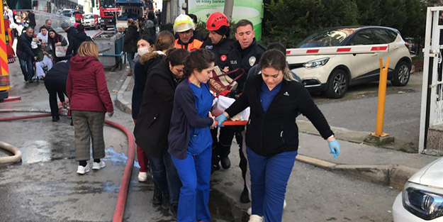 Özel hastanede korkutan yangın!