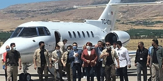 Özel jetle uçan Akşener'i zora sokacak görüntü