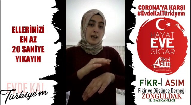(Özel) Korona virüs önlemleri için işaret diliyle video çektiler 