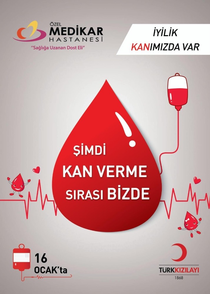 Özel Medikar Hastanesi kan bağışına destek verecek 