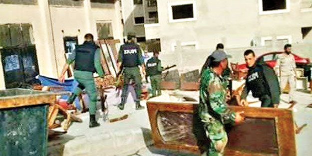 Esed’in askeri de milisi de yağmalıyor