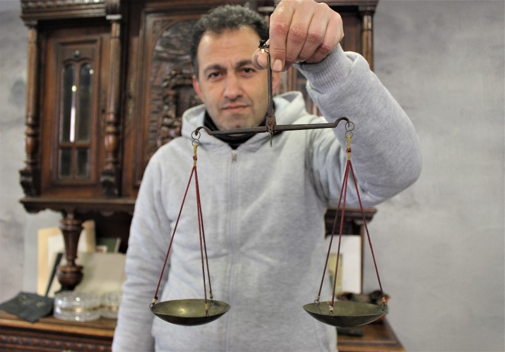 (Özel) Padişahlar için kullanılan 160 yıllık antika teraziye müşteri aranıyor 