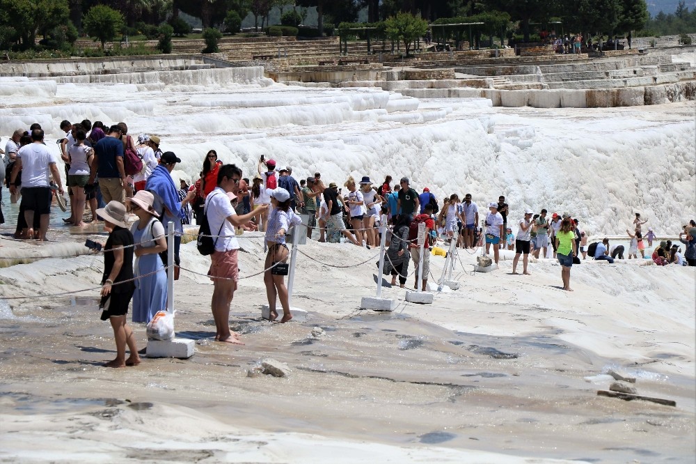 (Özel) Pamukkale’de tüm zamanların rekoru kırıldı 