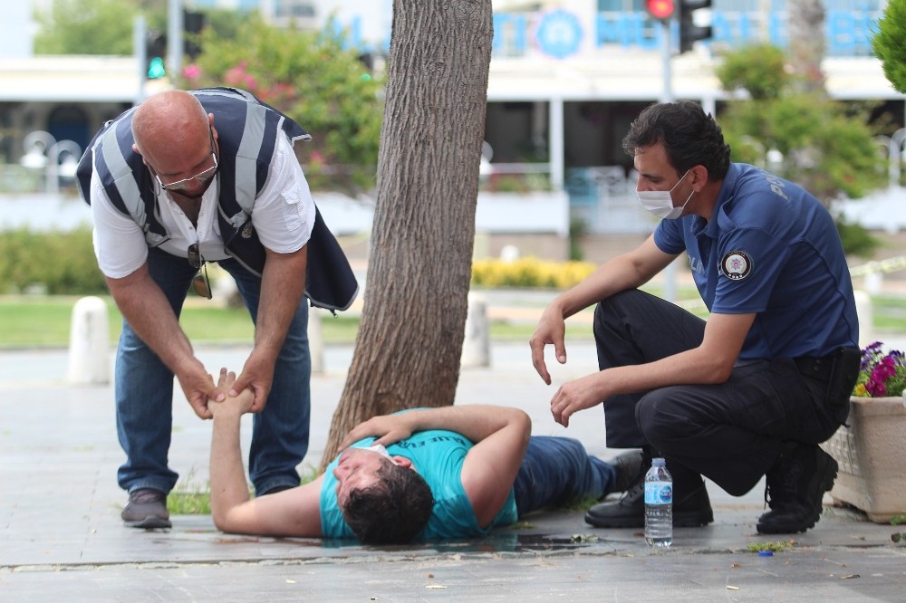 (Özel) Polis, düşüp başını kaldırma çarpan genç için seferber oldu 