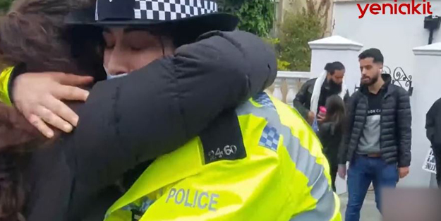 'Özgür Filistin' sloganı atan İngiliz polisine soruşturma!