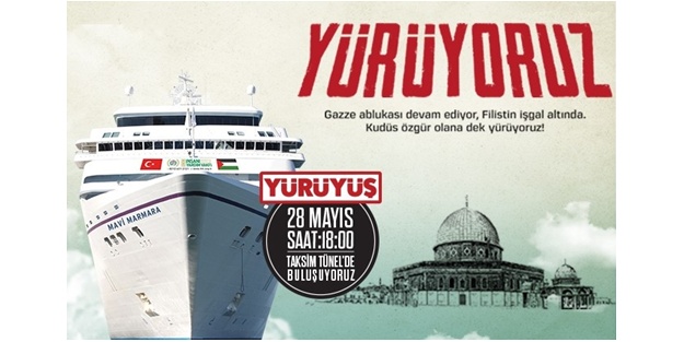 Özgür Kudüs için yürüyoruz