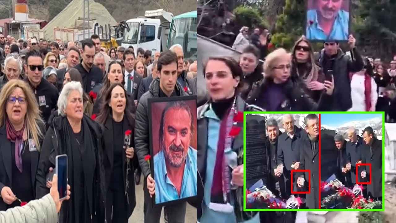 Özgür Özel de rakı içiyordu! Volkan Konak'ın mezarına şarkılı türkülü ziyaret