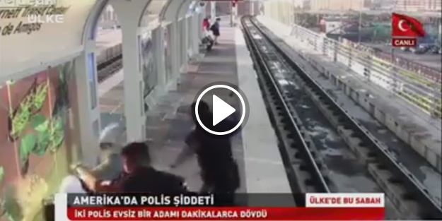 'Özgürlükler ülkesi(!)'nde polis şiddeti de özgür!