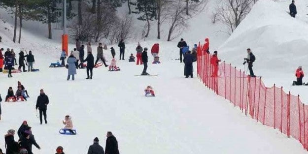 Palandöken'de kayak sevinci
