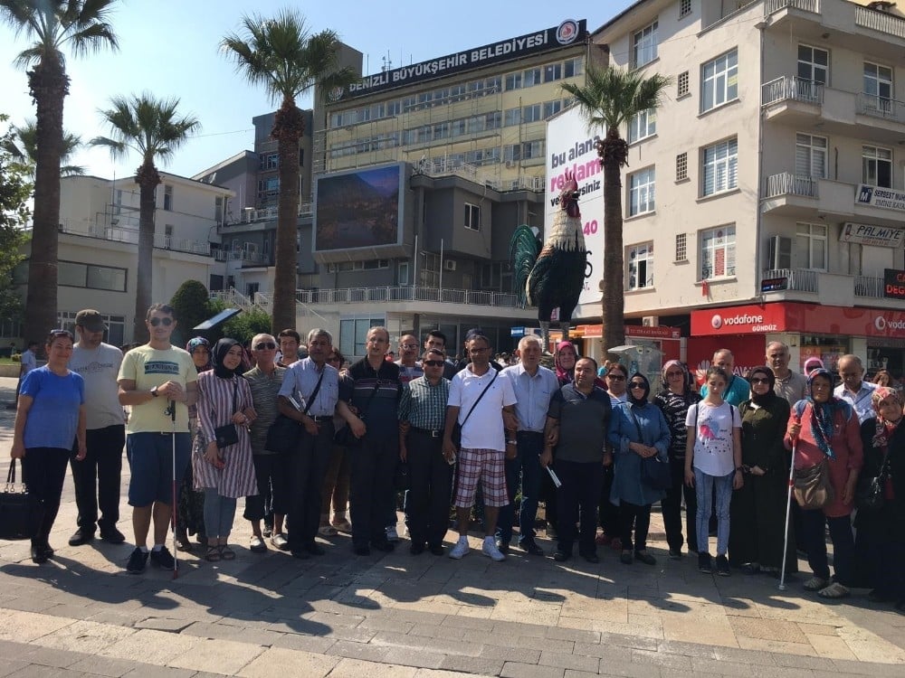 Pamukkale’nin güzelliğine hissederek şahit oldular 