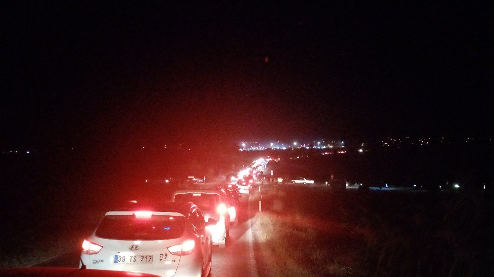 Panayır yolunda trafik çilesi... Saatler sonra ulaştılar 