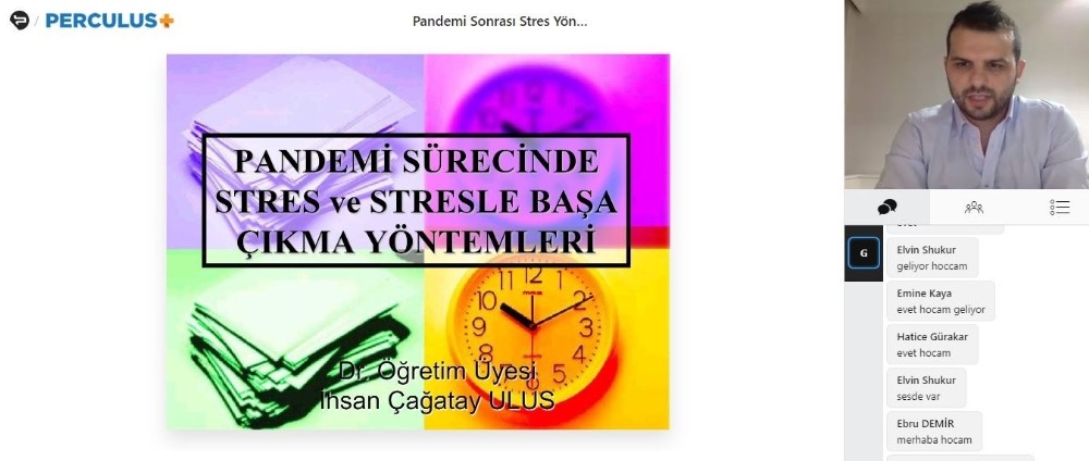“Pandemi Döneminde Stres ve Stresle Başa Çıkma Yöntemleri” anlatıldı 