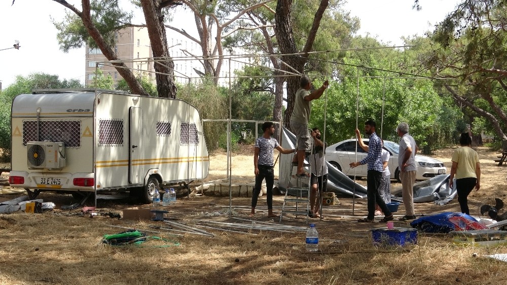 Pandemi sonrası tabiat parkına ilk tatilciler geldi 