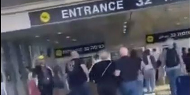 Paniğe kapılan işgalciler Filistin'i terk etmek için havaalanına akın ediyor!