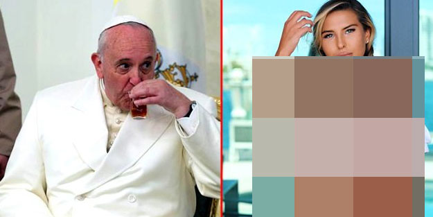 Papa Francis'in hesabından teşhirci modele beğeni