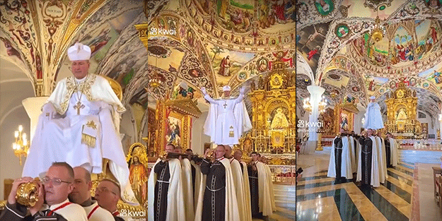 Papa Türkiye’deki seküler kesimin aşık olduğu Avrupa’yı böyle sömürüyor! Hristiyan dünyası çıkıp ta bu ne ihtişam demiyor